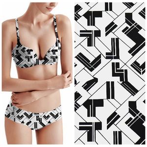 批发定制四向弹力印花尼龙氨纶面料针织莱卡面料用于泳衣 - Product Image 1