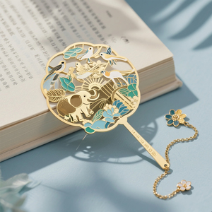 Fabbrica 3D ciondolo con nappine in oro segnalibri per il Design del libro Logo segnalibro personalizzato marchio del libro in metallo smaltato in metallo segnalibro personalizzato - Product Image 5