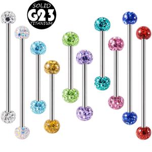 Gaby G23 titane Piercing bijoux titane mamelon anneau langue anneau boucle d'oreille corps piercing bijoux - Product Image 1
