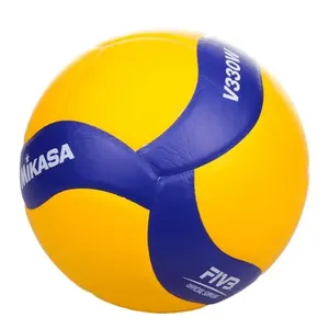 Per Mikasa V330W in pelle di alta qualità e palloncino per pallavolo originale #5 fivb palla da gioco per competizioni e intrattenitori