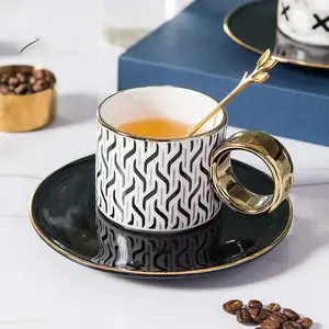 Ensemble de tasses et soucoupes à thé personnalisées, style royal anglais, tasses et sous-tasses à thé, moderne, offre spéciale