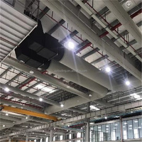 Conduit CVC carré de conception industrielle pour les zones de travail Machine agricole Climatiseur Tissu flexible Conduit Hôpitaux Gymnases