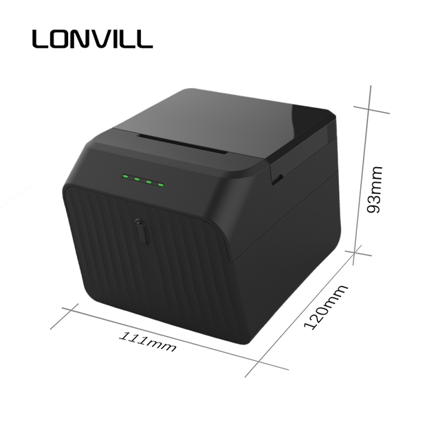 LONVILL Black Label Paper Printing Portable Mini Thermal Printer with BT Wifi