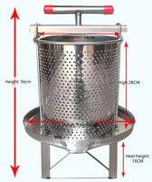 Presse manuelle en acier inoxydable pour presser le miel, les raisins et les fruits