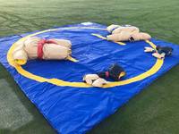 Costumes de sumo pour deux enfants avec casques, gants et tapis, costume de sumo gonflable de combat en PVC, costume de sumo gonflable, jeu de sport