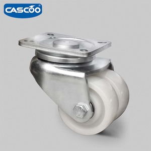 CASCOO agv Doppel räder Aluminium Core 3 Zoll braun pu Lenk rolle - Product Image 4