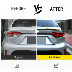 12V Auto voiture LED feux arrière feu arrière feux arrière usine pour Toyota US Corolla Levin accessoires 2020 2021 <span class=keywords><strong>2022</strong></span> 2023 assemblage - Product Image 3