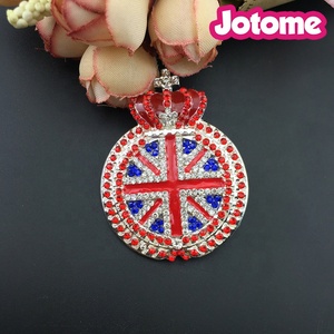 Large <strong>Union</strong> <strong>Jack</strong> with Crown Brooch Fancy Christmas Gifts British Flag Brooch Clothing Accessories - Product Image 2