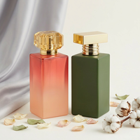 Flacon de parfum en verre de 85 ml, design rectangulaire en acrylique, qualité luxe, vente en gros Anding