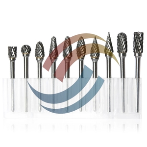 Fresa de carburo de tungsteno con vástago de 1/8 ", 10 Uds., herramientas <span class=keywords><strong>Dremel</strong></span> de corte de diamante doble con molienda eléctrica compatible con OEM - Product Image 4