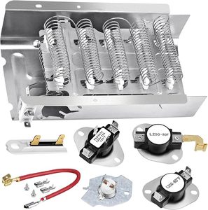Elemento Calefactor para Secadora Doméstica 279838 W10724237 Compatible con Whirlpool Kenmore <span class=keywords><strong>Serie</strong></span> 70 80 Cabrio <span class=keywords><strong>Roper</strong></span> Maytag Amana Admiral <span class=keywords><strong>Roper</strong></span> - Product Image 2