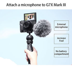 มาใหม่ R016 <span class=keywords><strong>Uurig</strong></span> L ขายึดสําหรับ Canon G7x Mark Iii ไมโครโฟนออกอย่างรวดเร็วขยายกล้องอุปกรณ์เสริม - Product Image 3
