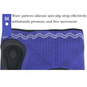 Genouillère Longue Rembourrée en Silicone Élastique <span class=keywords><strong>Manchon</strong></span> de Compression Course Attelle de Soutien <span class=keywords><strong>Mollet</strong></span> et Genou pour Fitness Volley-ball Football <span class=keywords><strong>Sport</strong></span> - Product Image 5