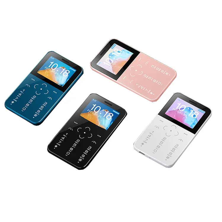 Ponsel kartu badan ultra ramping mini fashion, ponsel keras 90mm panjang grosir