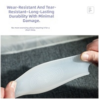 Semelles intérieures en gel de silicone souple pour talon, amortissantes, rehaussantes, demi-semelles antidérapantes pour soulager la douleur au talon