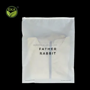 Compostable Garment Bag Reusable Recycle Swimwear Pouch Custom Ziplock Packaging Bags For Clothes
