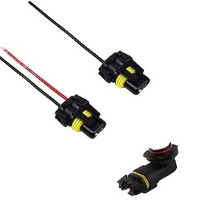 9005 12V 2Pin 200mm Ampul Dişi Kablo Demeti Konnektörü Bakır Özlü PA66 Oto Far ve Aydınlatma Sistemi Kablolaması için - Product Image 1