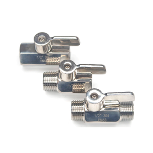 Wensen 304 Stainless Steel <strong>Mini</strong> <strong>Ball</strong> <strong>Valve</strong> with Internal and External Threads 1 Inch Miniature <strong>Valve</strong> - Product Image 2