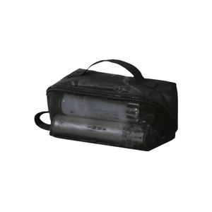 Bolsa de Viaje Ligera y Duradera de Malla con Cremallera, de Secado Rápido, Transpirable, con Diseño de Letras Modernas, para Organización, con Asa Superior - Product Image 1