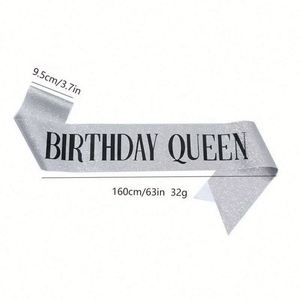Wholesale Custom Logo Satin Fabric Party Gold Onion Shoulder Etiquette Strap Sash <b>Ribbon</b> for Birther Graduation Ceremony - Product Image 3