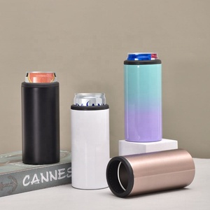 4 trong 1 cách điện mỏng có thể mát <span class=keywords><strong>12oz</strong></span> 16oz thép không gỉ có thể & bia cozies đôi tường thắp sáng xách tay cho rượu vang & Du Lịch - Product Image 1