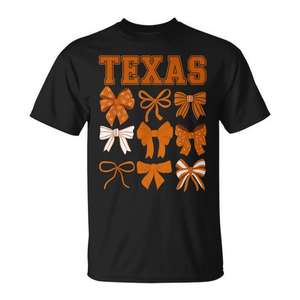 Camiseta Texas Coquette Bow Y2k State Pride para niñas pequeñas - Product Image 1