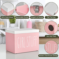 Décoration de salle de bain, boîte de rangement pour articles de toilette pour femmes