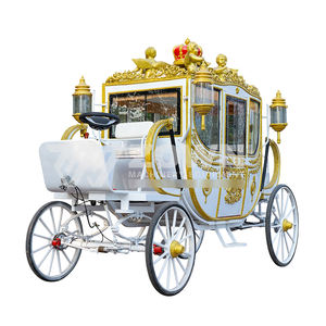 Kereta Kuda Mewah Bertenaga Baterai Listrik untuk Pernikahan, Model Cinderella Pumpkin, Pasokan Pabrik - Product Image 4