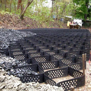 แผ่นตาข่าย HDPE สำหรับปูพื้นภายนอกอาคาร แบบรังผึ้ง สำหรับทางรถวิ่ง ป้องกันการกัดเซาะของกรวดและหญ้า - Product Image 3