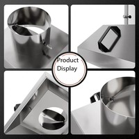 Hotte de laboratoire moderne en PP, extracteur de fumée, bras d'extraction, hotte sans conduit fine pour hôpital et école, hotte de laboratoire commerciale