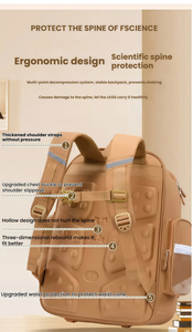 Zaino Oxford alla Moda con Capibara Cartoon, Cintura con Cuscino d'Aria Luminoso <span class=keywords><strong>per</strong></span> Ragazzi e Ragazze delle Scuole Elementari e Medie, Grande Capacità - Product Image 3