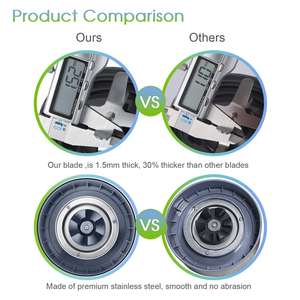 Vaso de repuesto de 32 oz con cuchilla extractora de acero inoxidable, 2 anillos de sellado, compatible con la licuadora eléctrica Nutri 600W/900W - Product Image 4