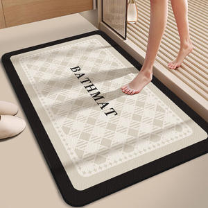 Personalizado <span class=keywords><strong>barato</strong></span> al por mayor antideslizante a cuadros secado rápido diatomita barro diatomeas cocina <span class=keywords><strong>piso</strong></span> alfombra baño alfombra puerta alfombras para Cocina - Product Image 3