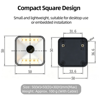 Módulo de Escaneo de Códigos de Barras LONVILL 50*50*30mm USB TTL RS485 Wiegand OEM Integrado para Máquinas Expendedoras