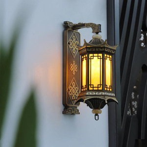 Nouvelle lampe murale extérieure de style chinois, éclairage paysager pour cour, jardin, mur extérieur - Product Image 4
