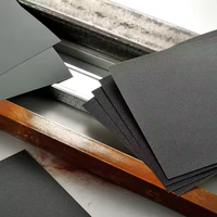 Papier abrasif en carbure de silicium OEM 120~3000 #   Papier abrasif noir 9"X3.6" avec support en papier pour le ponçage du bois et des surfaces