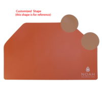 Nouveaux sets de table personnalisés à la mode, résistants à la chaleur, en cuir PU, antidérapants, lavables, double face, pour la salle à manger