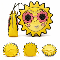 Sac bandoulière personnalisé Kawaii Sun Ita Bag en forme de cœur, transparent, esthétique, pour lunettes de soleil et fleurs