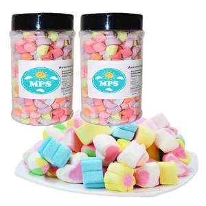 Assortiment <span class=keywords><strong>de</strong></span> mini-guimauves déshydratées à la <span class=keywords><strong>vanille</strong></span> Candy Factory dans un bocal - Product Image 1