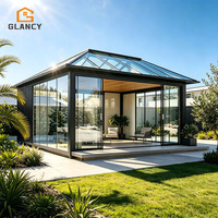 Solárium para las 4 Estaciones, Impermeable, con Rotura de Puente Térmico y Relleno de Argón, Casas de Cristal con Tamaño Personalizado