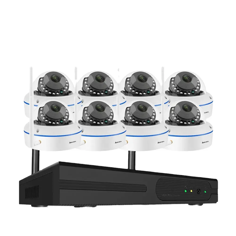 5MP Wifi Dome Camera an ninh Hệ thống Kit 8CH ngoài trời không thấm nước CCTV IP Camera video giám sát Kit P2P 4CH không dây NVR Kit