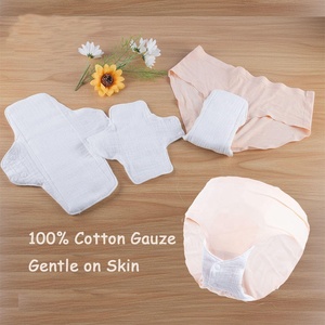 Nouvelle <span class=keywords><strong>serviette</strong></span> d'hygiène pour femmes enceintes - Gaze de coton double face, lavable, douce, respirante, <span class=keywords><strong>serviette</strong></span> hygiénique pour les règles, pour peaux sensibles - Product Image 3