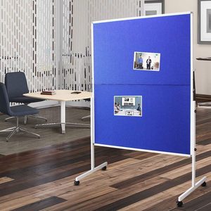Cork Standing Folding Screen Bulletin Notice <strong>Board</strong> Divider Pin <strong>Board</strong> for <strong>Message</strong> <strong>Display</strong> - Product Image 1