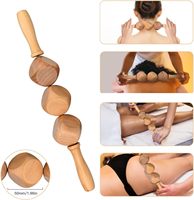 Kit d'outils de massage en bois en gros pour le remodelage corporel, masseur lymphatique en bois pour la cellulite, outils Gua Sha en bois