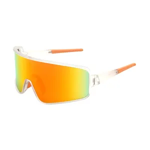 Óculos de sol para ciclismo ao ar livre de alta qualidade 2024 TR90 óculos de sol polarizados com espelho de bicicleta personalizados