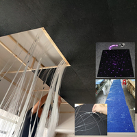 Estrellas Techo LED Star Light Panneau acoustique de plafond à fibre optique Panneaux de plafonniers étoilés