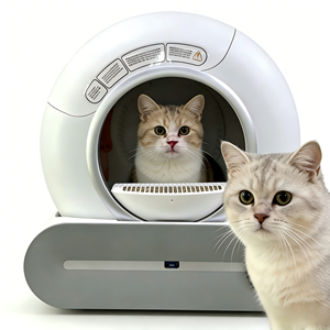 Bac à litière <span class=keywords><strong>automatique</strong></span> <span class=keywords><strong>pas</strong></span> <span class=keywords><strong>cher</strong></span> pour chat, autonettoyant, grande capacité, facile à nettoyer, contrôle des odeurs, ouverture supérieure - Product Image 1