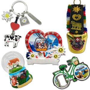 Magnet Kulkas Suvenir Resin Custom Cetak Gunung Salju Ski Austria Swiss Suisse - Product Image 1