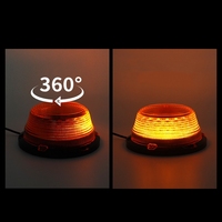 12V LED-Warnleuchte, Signallampe, Notfall-Stroboskoplicht für LKW, Traktor, Gabelstapler, Gelb, Rot, Blau, 3 Farben, Schraubmontage