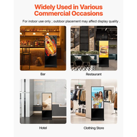 Affichage numérique tactile infrarouge de 55 pouces, kiosque publicitaire sur pied pour les entreprises, directement de l'usine